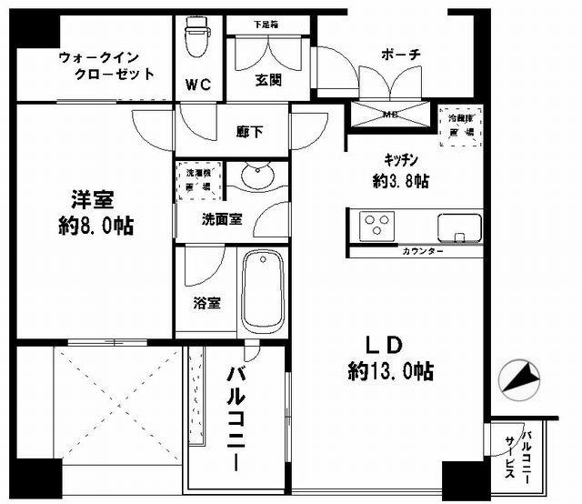 肥後橋駅 徒歩8分 構造:鉄筋コンクリート造専有面積:60.16平米 ( 18.19坪 )